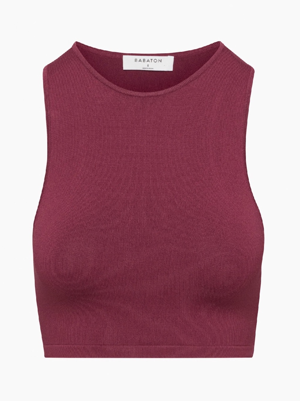 Aritzia Babaton Sculpt Knit Racer Crop Tank - Picture 1 of 7